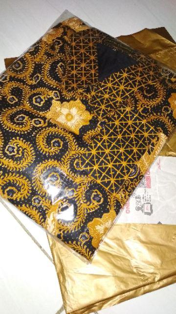 Peksi Pola Batik Solo Kemeja Pria Full Furing Katun Cabut Primisima Pola