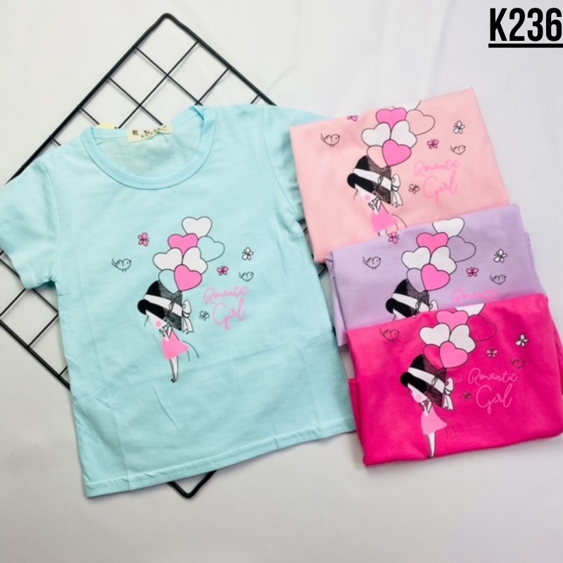 Atasan Kaos Anak Bayi Cewek Perempuan 6bln-2thn Import
