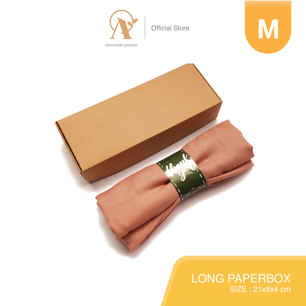

Ashadewi Gayatri - Long Paperbox M / Medium Size (21x8x4 cm) Brown Kraft / Paper Box / Paper Packaging