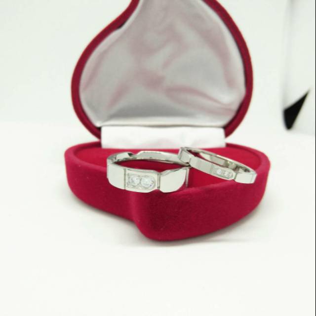 Cincin Couple / Cincin Titanium / Cincin Tunangan / Cincin silver / cincin murah