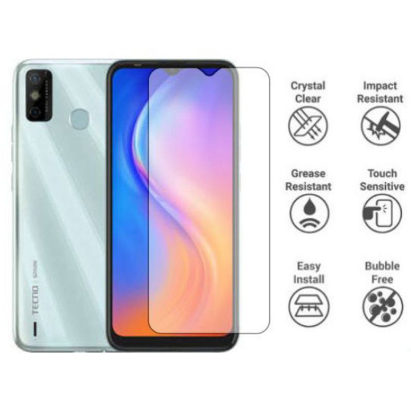 TECNO POP 5 LITE SPARK 9 PRO SPARK 9T SPARK 7 PRO SPARK 6 GO SPARK GO 2023 TEMPERED GLASS 0.3 ML