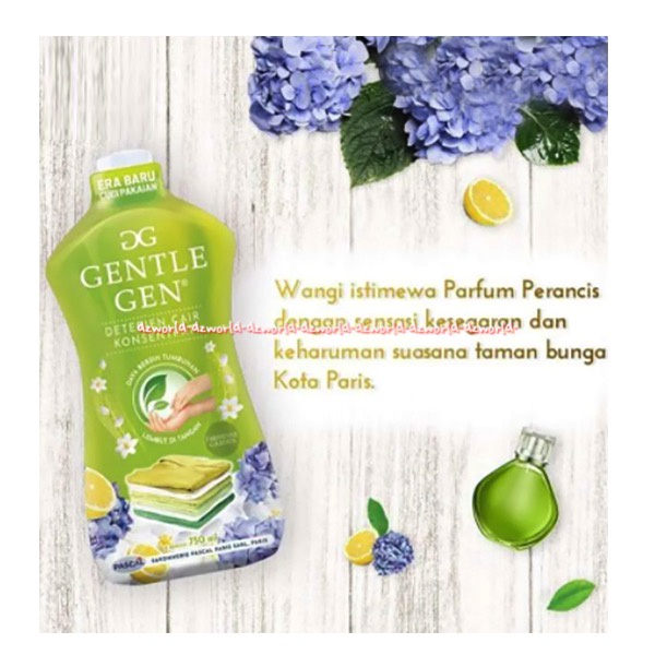 Gentle Gen 750ml Detergen Cair Konsentrat Daya Bersih Tumbuhan Sabun Cuci Cair Lembut Di Tangan Pascal Detergent GG Gentel Gen Gentlegen Botol 750 ml