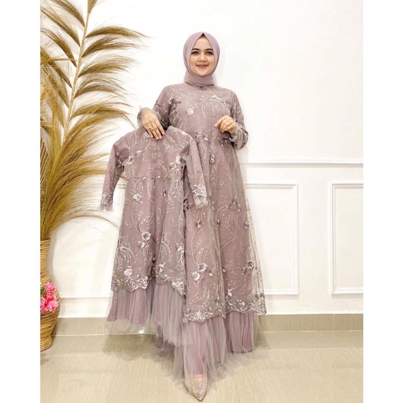 GAMIS COUPLE IBU DAN ANAK/GAMIS PESTA/GAMIS KONDANGAN/GAMIS COUPLE