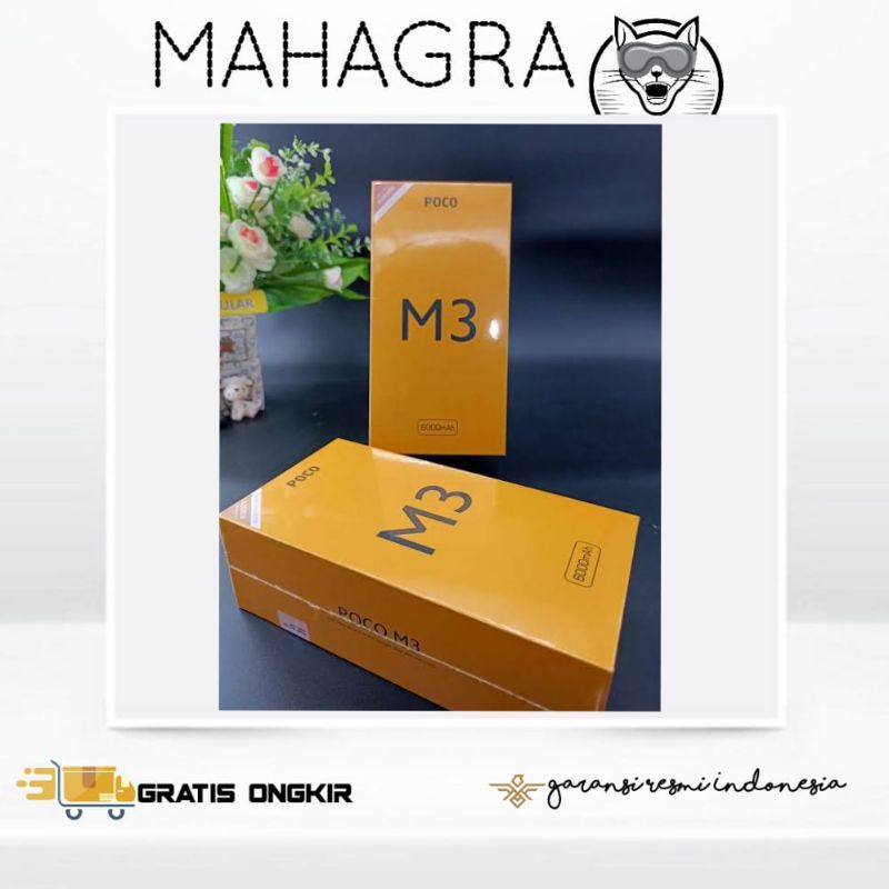 XIAOMI POCO M3 ( RAM 6Gb + INTERNAL 64GB & RAM 6GB + INTERNAL 128GB )  Garansi Resmi TAM