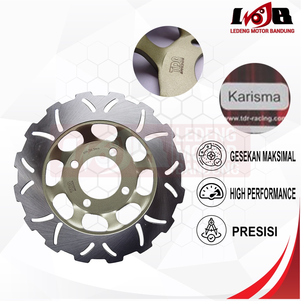 TDR Piringan Cakram Karisma Revo Supra X 125 Tmax Depan Racing Rotor Motor