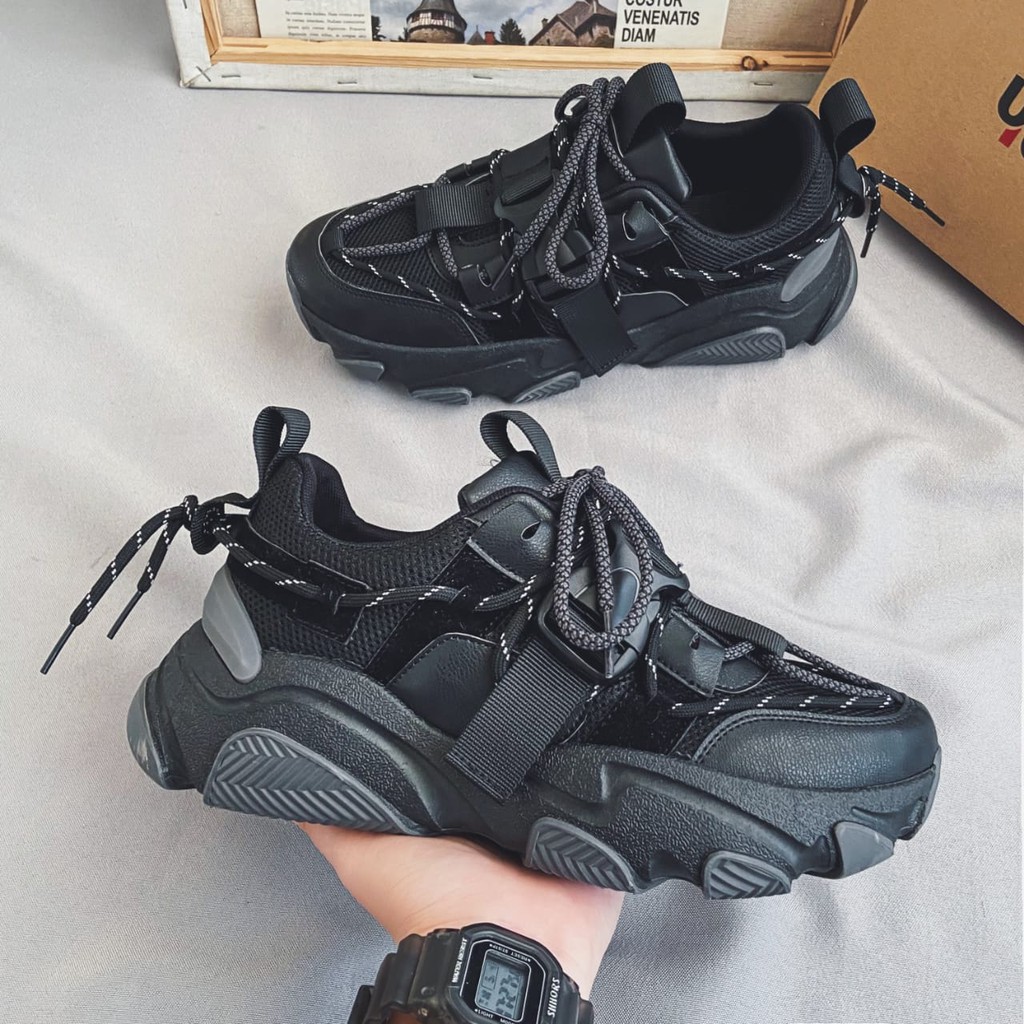 TBIG [COD] Sepatu Sneakers Pria STRAPMEN Sepatu Import Murah Pria Sekolah Kuliah Kerja