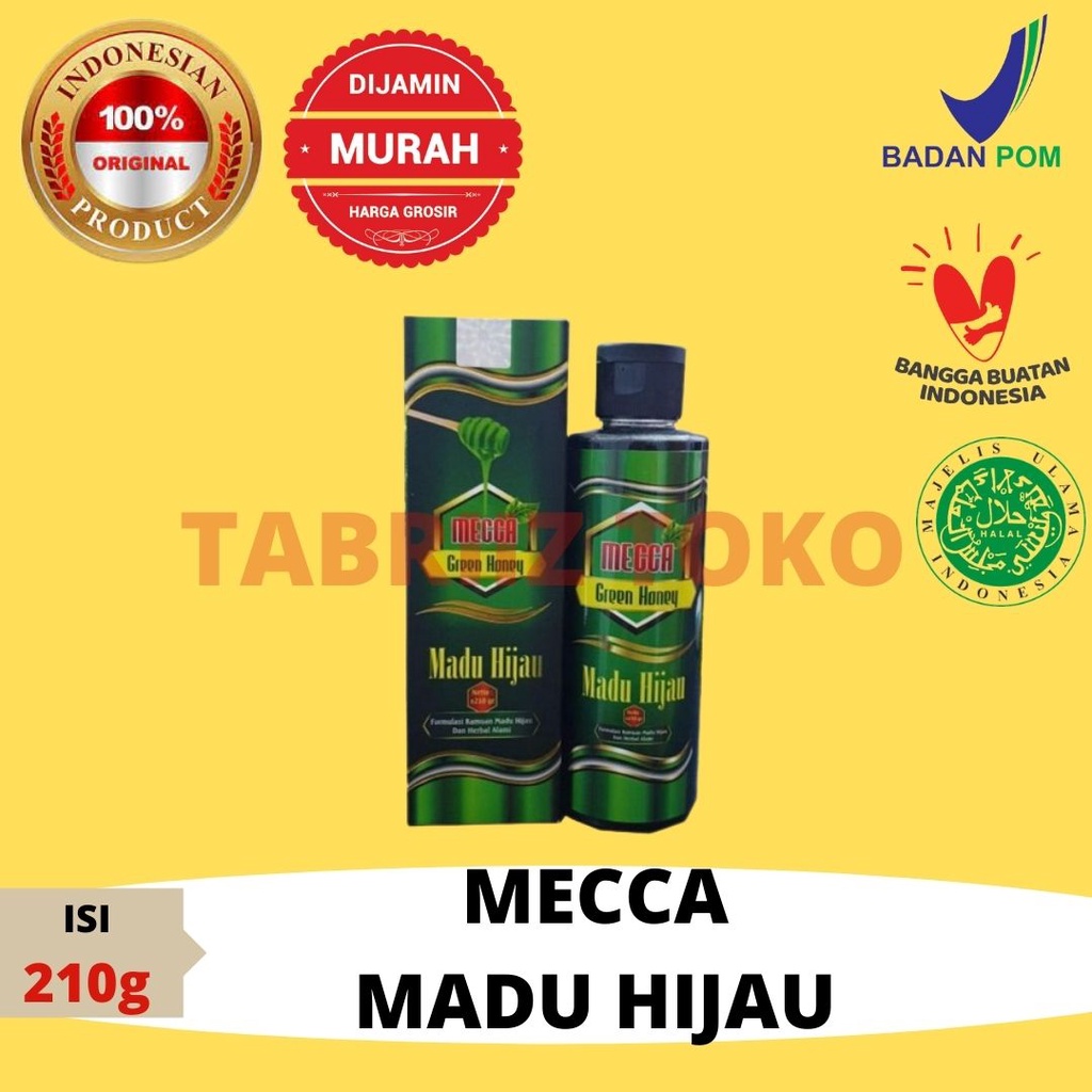 MADU HIJAU HERBAL ORIGINAL - OBAT HERBAL MAAG KRONIS ASAM LAMBUNG GERD ASLI (210gr) & MADU DONMAAG
