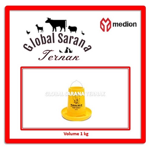 Tempat Pakan Ayam 1 kg Medion