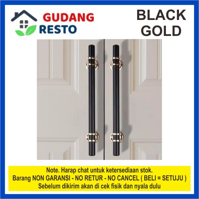 HANDLE BESI BLACK GOLD HITAM EMAS TARIKAN PULL KNOP LACI PINTU LEMARI