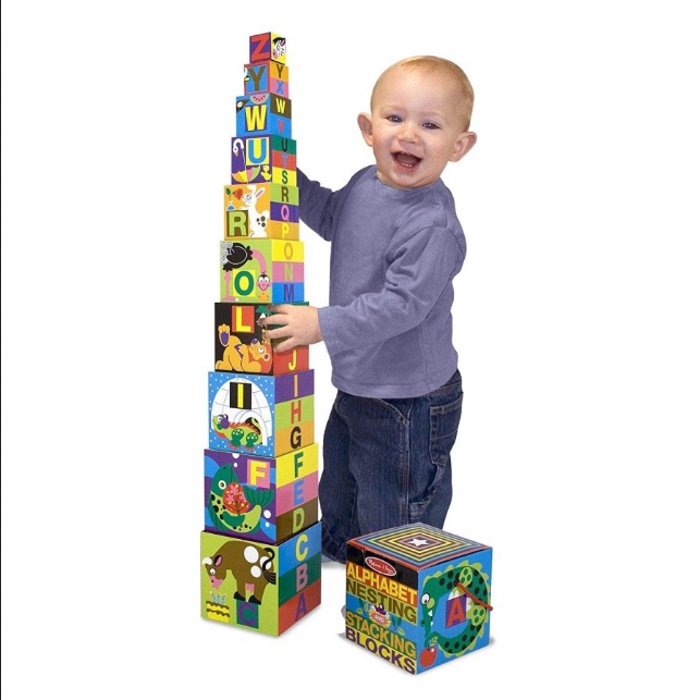 MAI592 MELISSA DOUGH ALPHABET NESTING STACKING