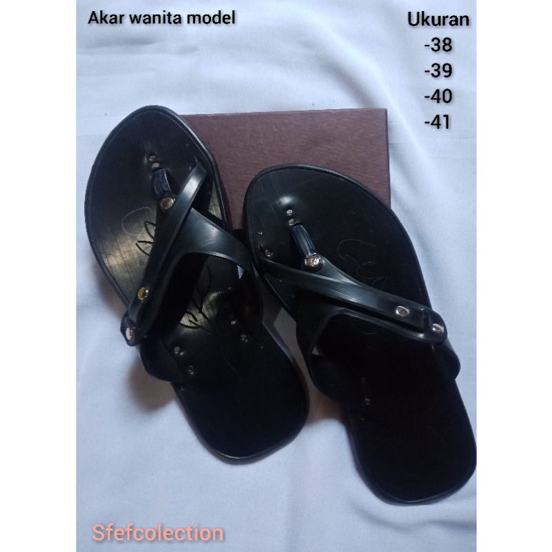 sendal sandal jepit karet ban wanita cewe kuat tahan lama anti air tradisional trompah terompah