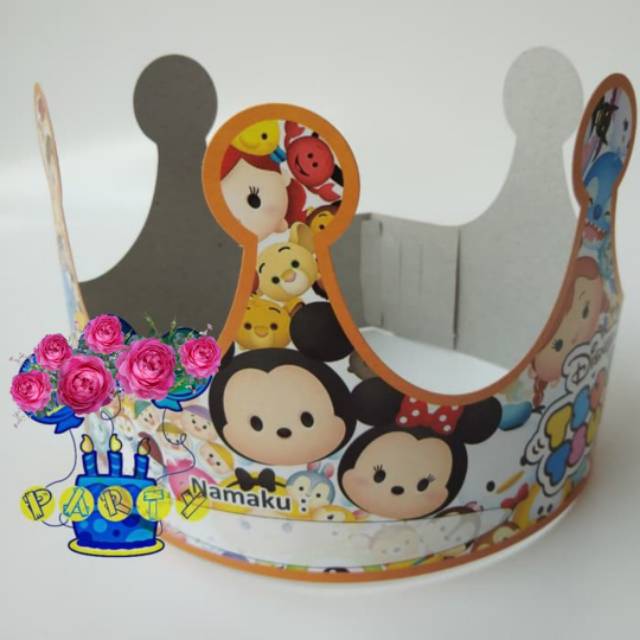 Topi Kertas Mahkota Raja Tsum-tsum Ulang Tahun