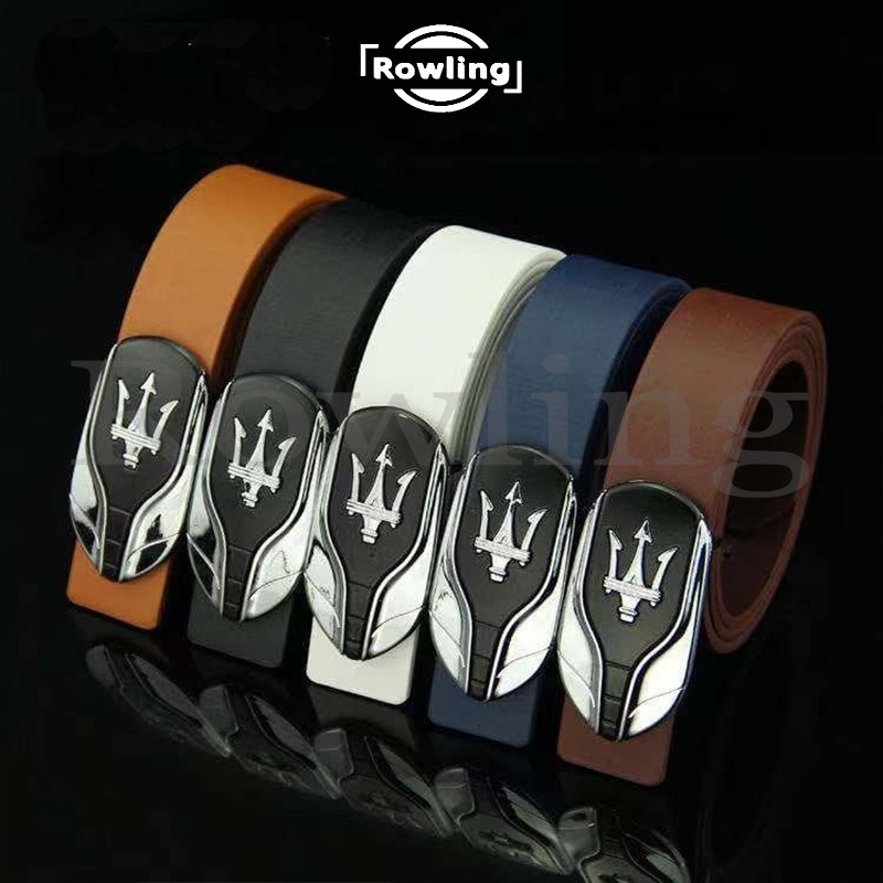 (Rowling )Ikat Pinggang Impor Pria Fashion Belt Gasper Cowo Sabuk Kulit Men Belt Polos