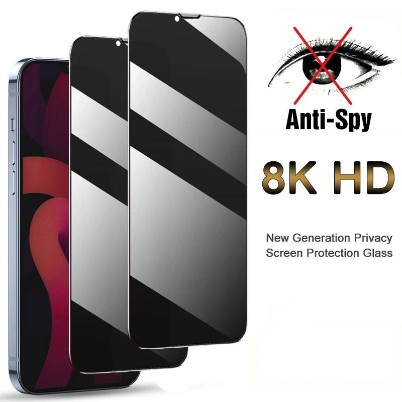 Pelindung Layar Tempered Glass Anti Spy Untuk iPhone 12 13 14 PRO MAX Mini 14 Plus 14 PRO 13Pro 12Pro