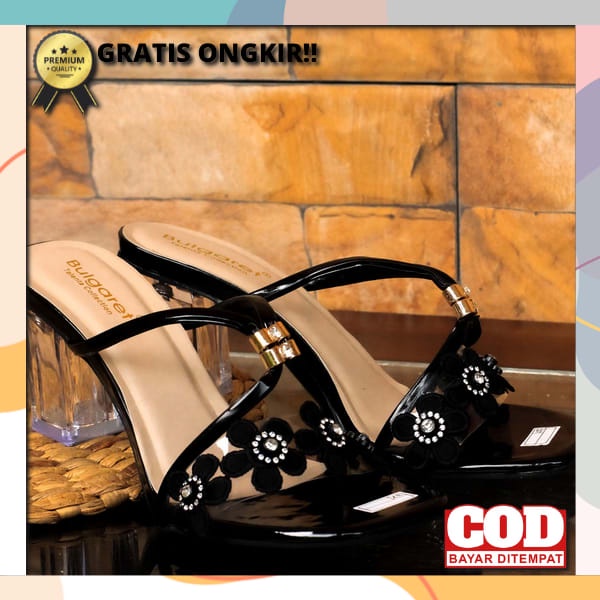 Hils Wanita Hills Hells Haihils Haihil Sepatu Hak Pesta Import Te Pc6 High Heels Ab11 Hak Kaca Perem