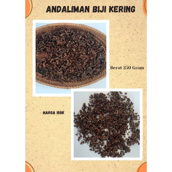 

Andaliman Biji Kering