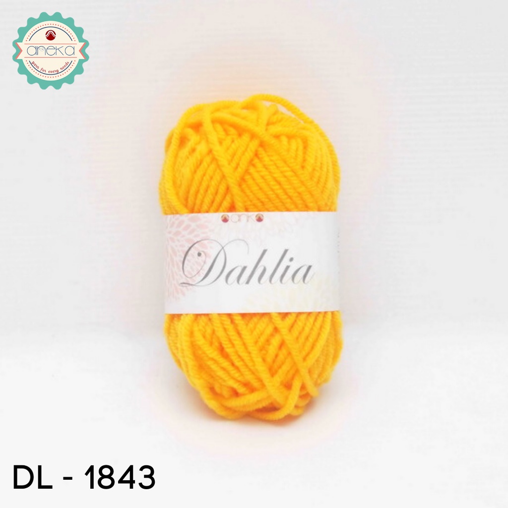 Benang Rajut Karpet Dahlia / Carpet Yarn - 1843 (Kuning Kunyit)