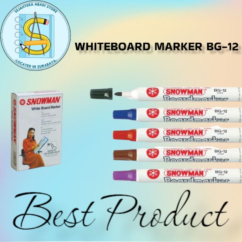 

SOWMAN SPIDOL WHITEBOARD (pcs) spidol papan putih