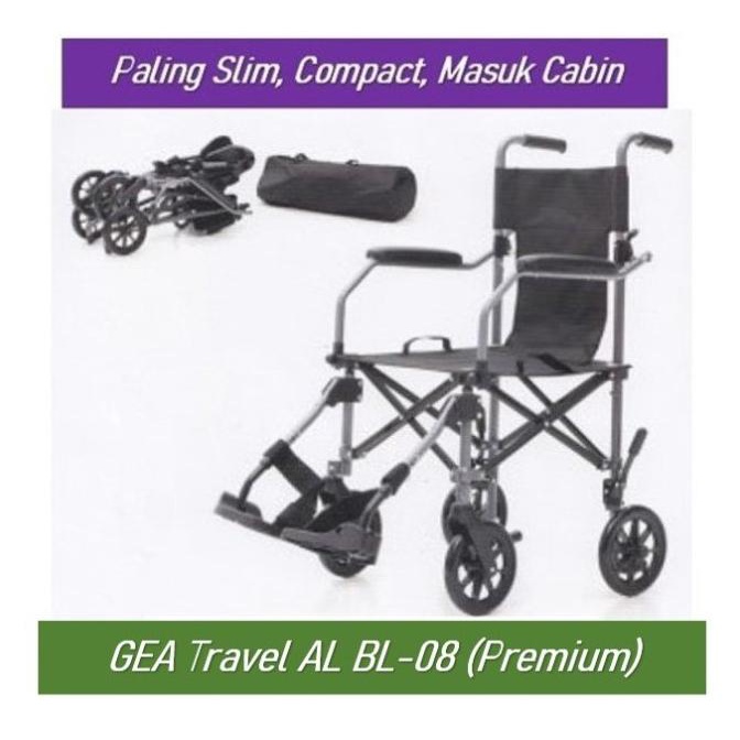 Kursi roda traveling GEA kursi roda lipat travel masuk cabin pesawat