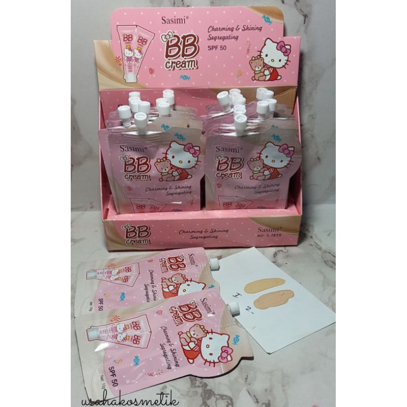 PROMO BESAR BB CREAM SASIMI SPF 50 SASET HELLO KITTY NO.S-1859