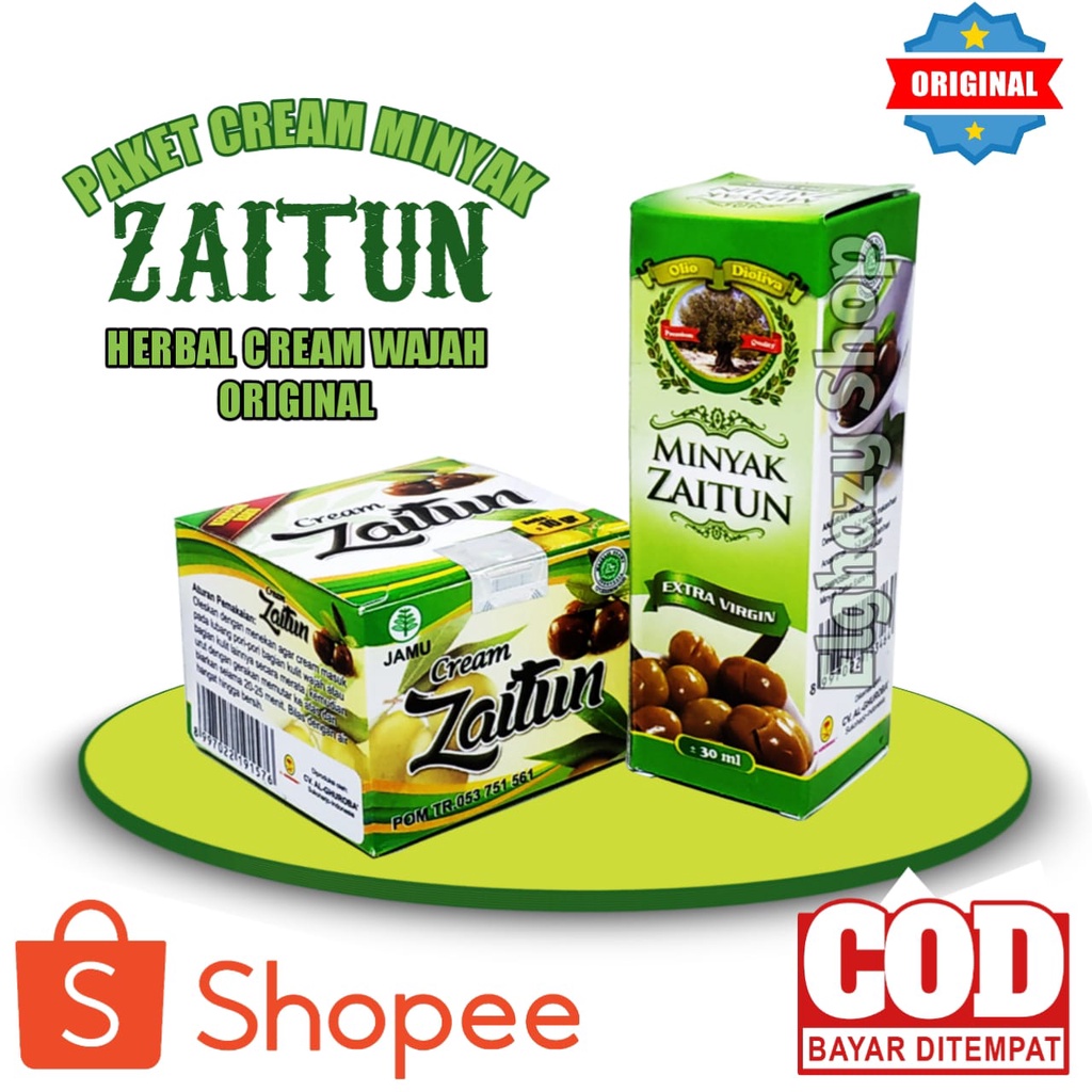 Pembersih Wajah Minyak Zaitun & Cream Zaitun Paket AlGhuroba