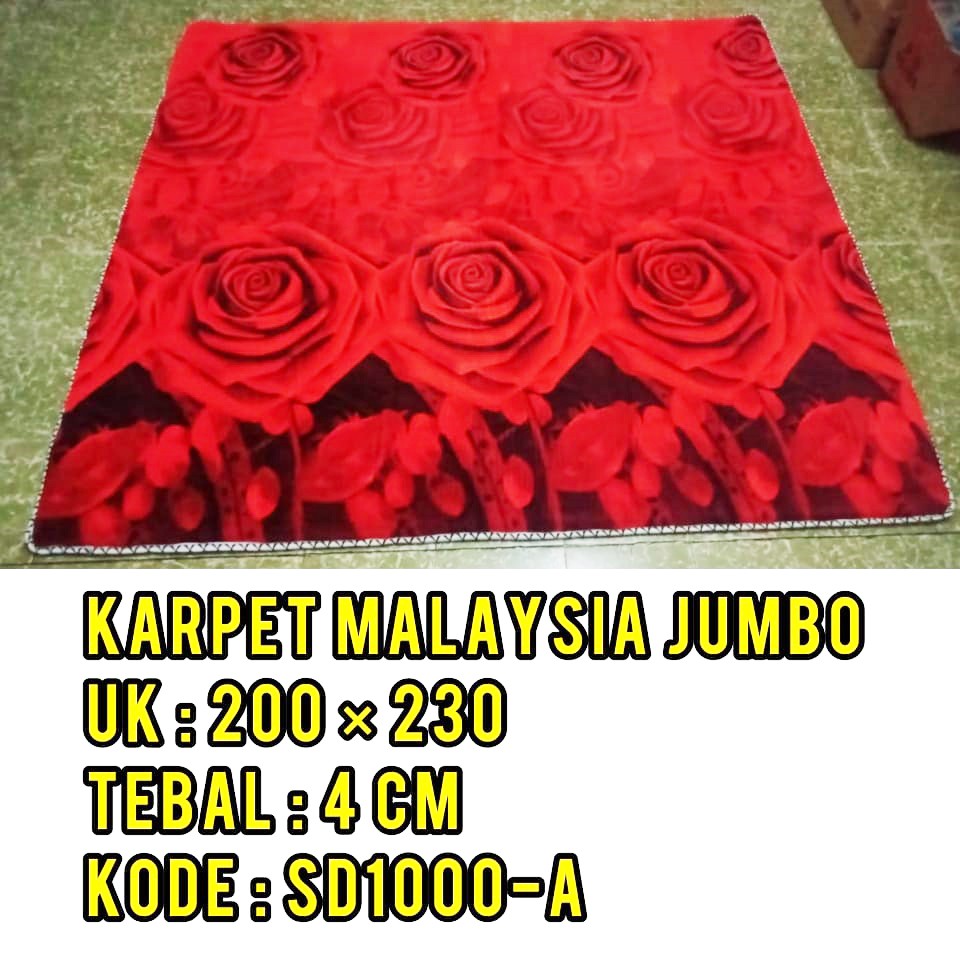 AMBAL MALAYSIA JUMBO KING SIZE 220 X 200 CM TEBAL DAN LEMBUT