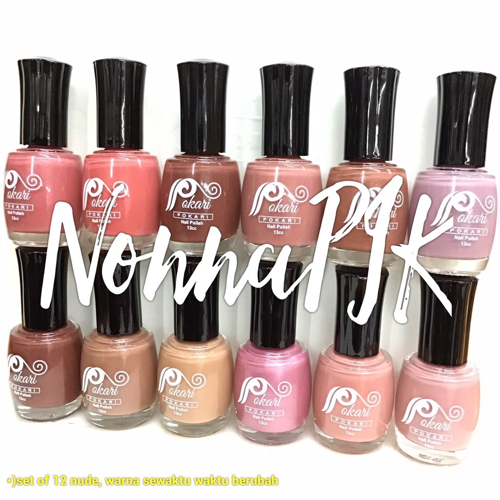 Kutek Nail Polish POKARI put it in Neutral  ATAU red in Action 12 BUAH