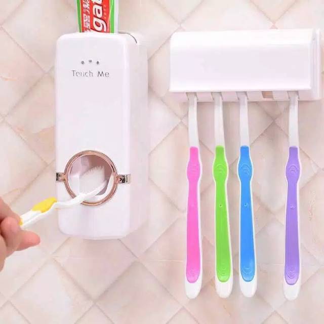 Dispenser Odol pasta gigi Dan Tempat sikat Gigi toothpaste dispenser