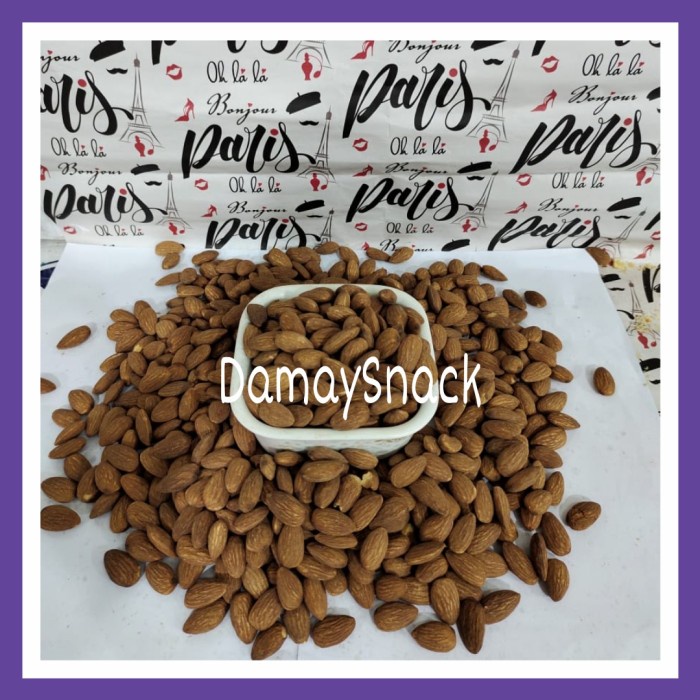 

54eh Kacang Almond Kupas Panggang 500 Gram 60Jh