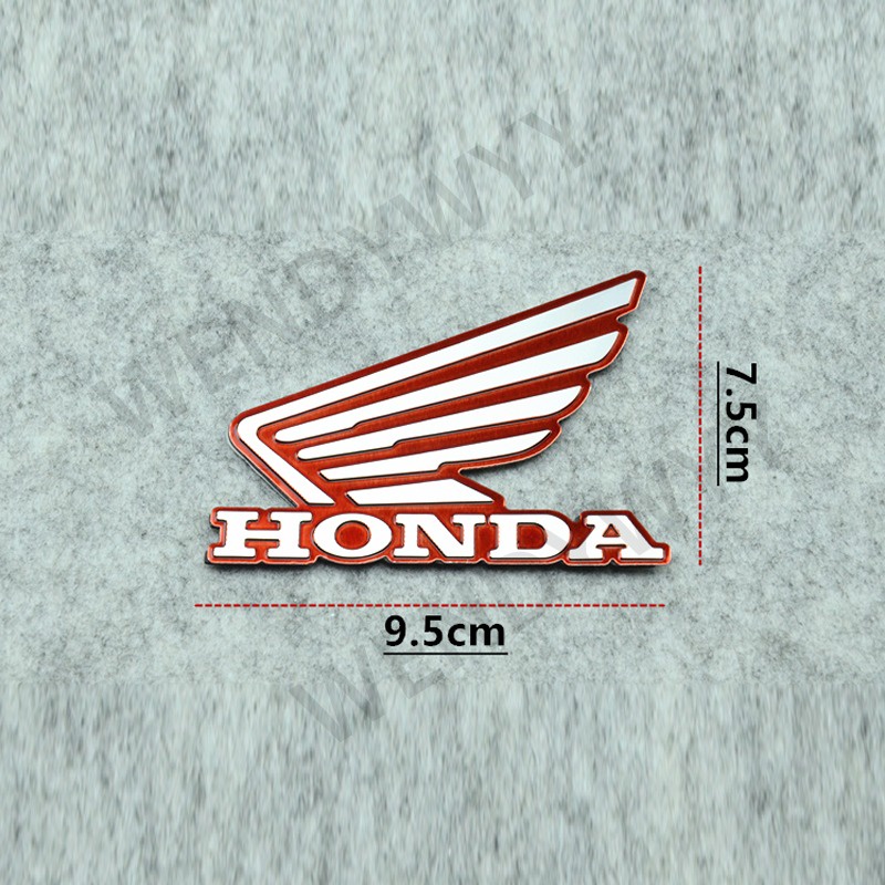 2pcs Logo Emblem Wing Wing Honda Embossed Chrome (Pair) Stiker For Vario Beat