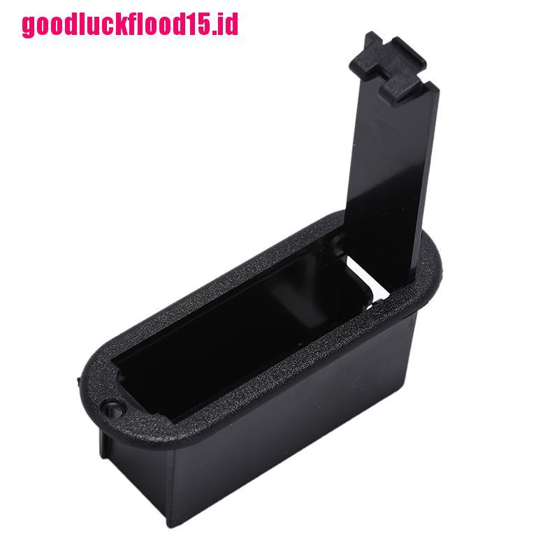 {LUCKID}9v black pickup battery cover case holder box for guitar bass musical instrument