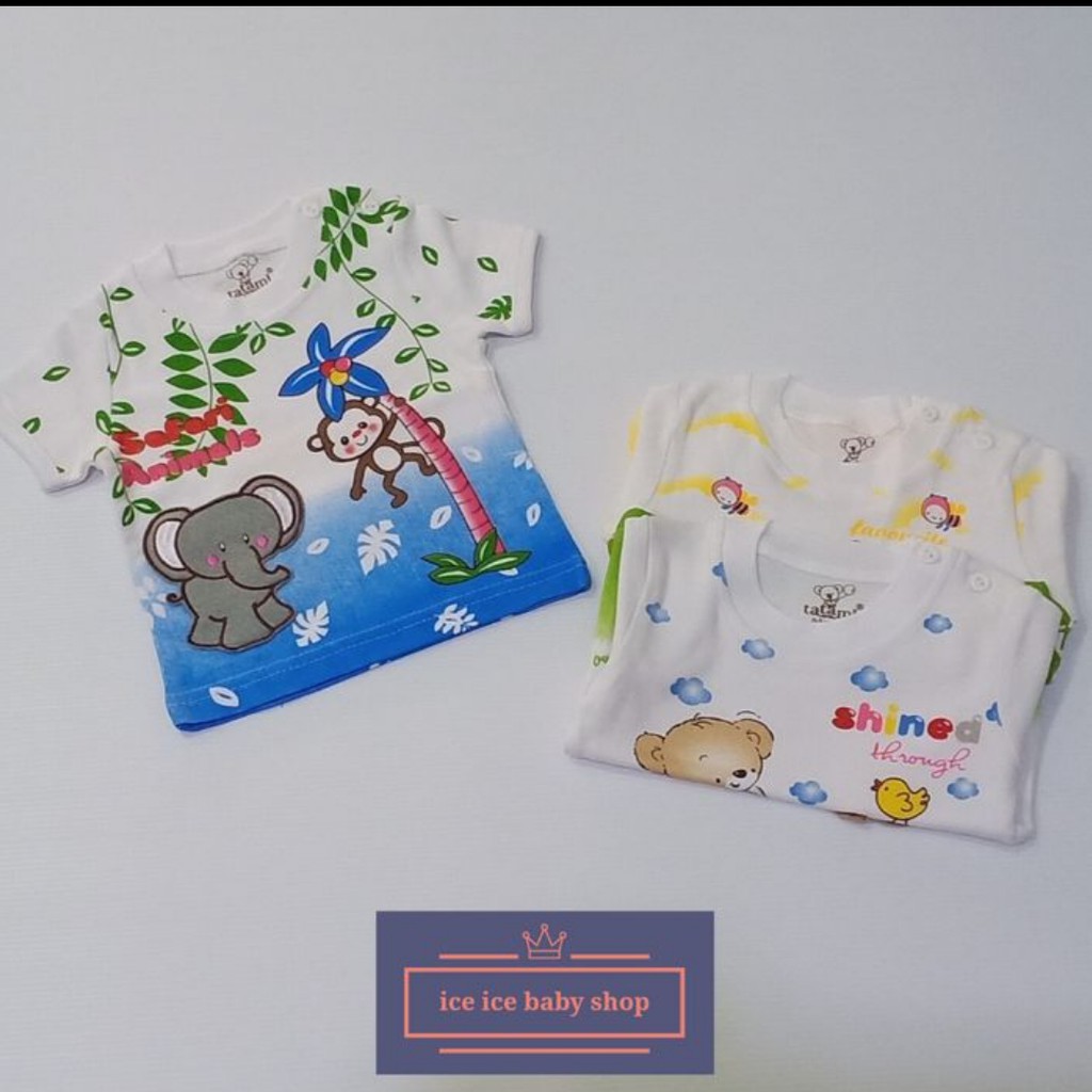  Baju Bayi Merk  Tatami Kaos lengan pendek 3 pcs 