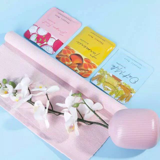 Masker wajah organik bubuk by lea gloria 15 gram premium 7 varian