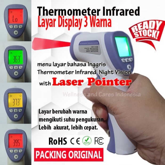 Thermometer Infrared Gun Termometer Tembak Thermo Termo Non Contact