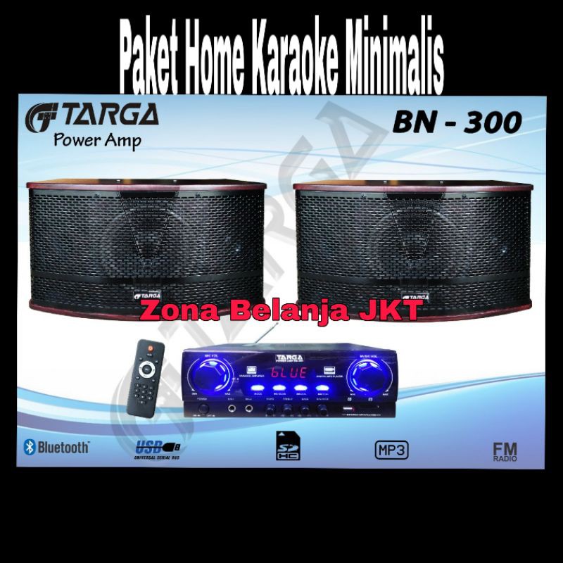 Paket Karaoke Sytem Rumah Minimalis Bluetooth TARGA BN-300