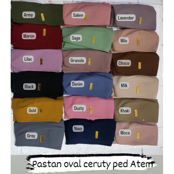 PASTAN CERUTY OVAL KEKINIAN/ PASMINA INSTAN OVAL KEKINIAN