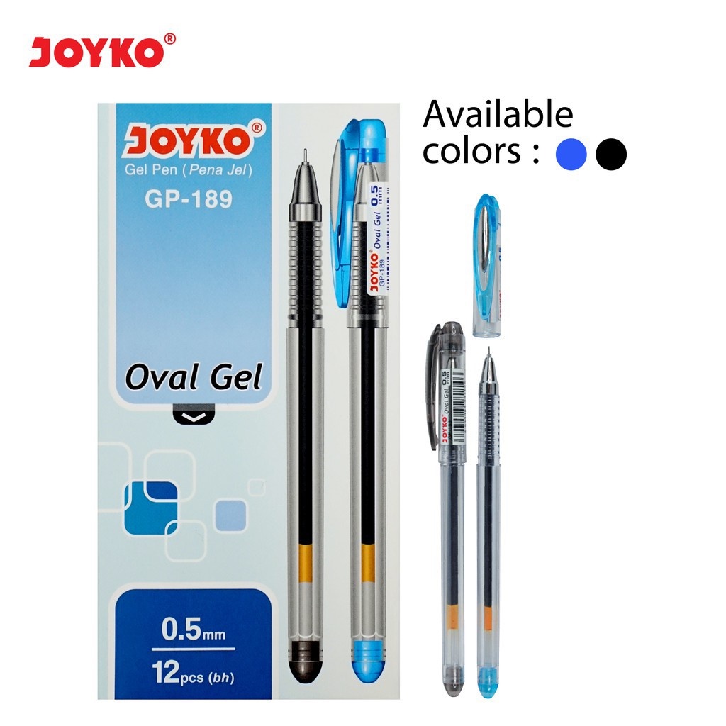 

JOYKO Ballpoint / Pulpen / Bolpen GP-189 Oval Gel (Gel Pen) 0.5mm