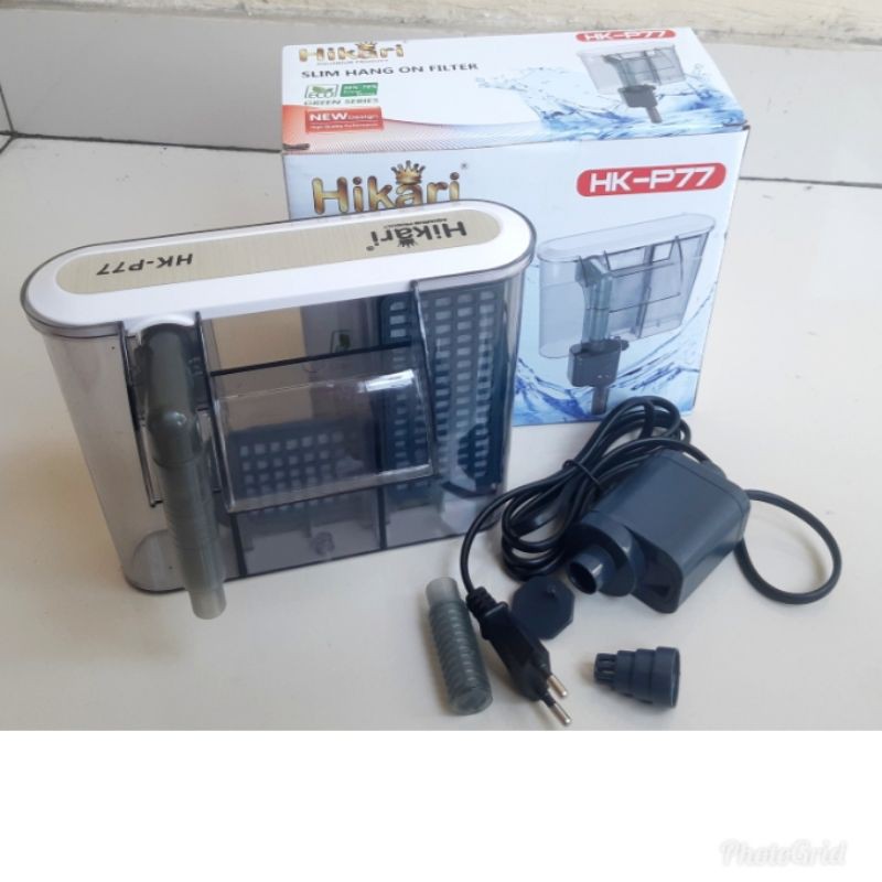 Filter gantungAquarium aquascape HK-P77 - Mesin filter aquarium