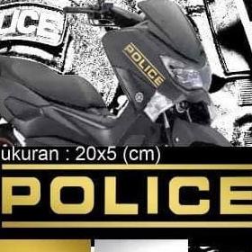 Stiker Cutting Sticker Motor NMAX POLICE per PCS and-off91 Kualitas Baik