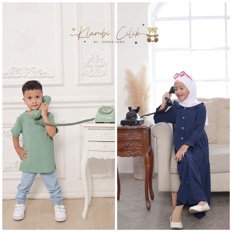 Gamis Crinkle Anak Airflow Crinkle Dress