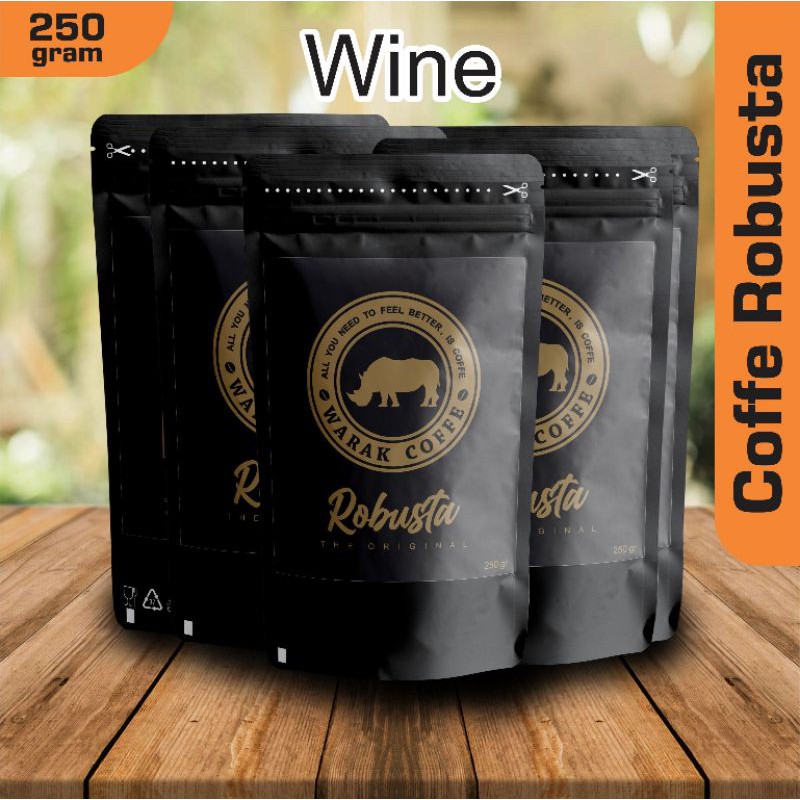 

Kopi robusta wine 250gram bubuk | the original robusta temanggung