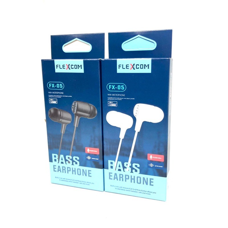 PROMO HANDSFREE/ EARPHONE FLEXCOM FX05 ORIGINAL