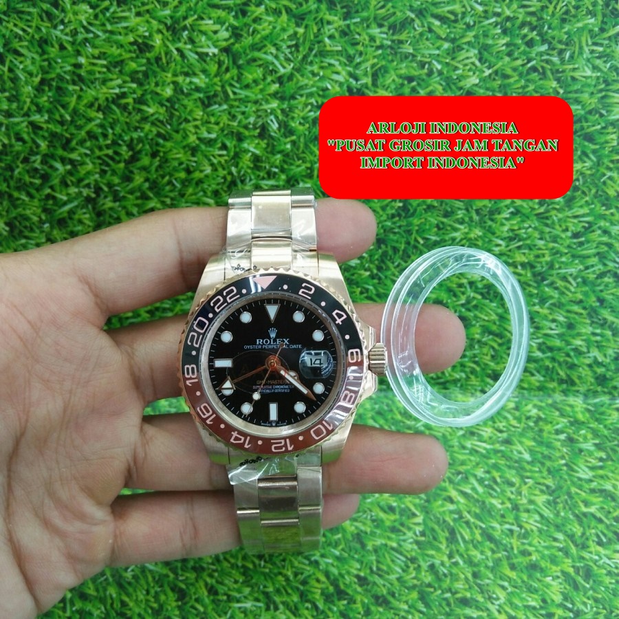 Flash Sale Jam Rolex Rootbeer Gmt Master II Automatic 40mm Garansi 1th