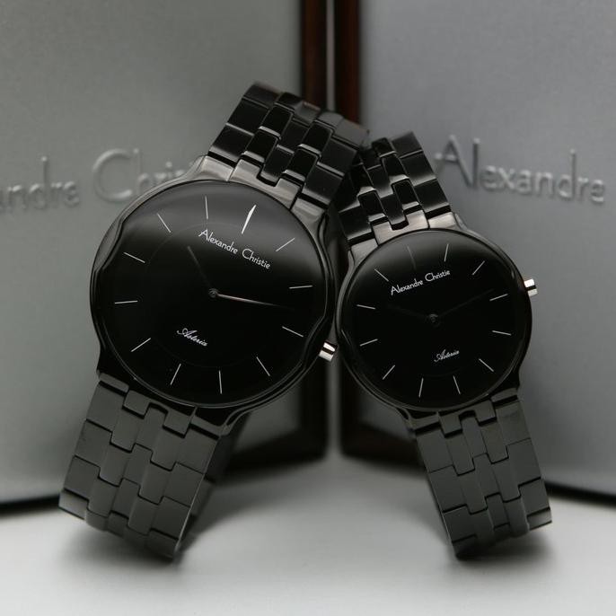 Jam Tangan Couple Alexandre Christie 8616 Ac 8616 Original Bunga.Shopping.Mall