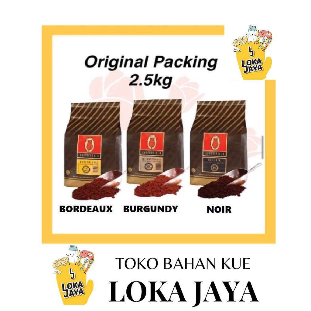 

TULIP COCOA POWDER COKLAT BUBUK ORGINAL PACKING 2,5 KG (BORDEAUX, BURGUNDY, NOIR)