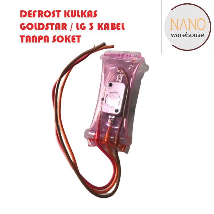 Fuse Depros Defrost Dingin Bimetal Kulkas Goldstar LG 3 Kabel Tanpa Soket