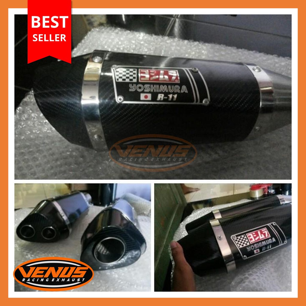 Silencer Knalpot Racing Yoshimura R11 Stainless/Carbon/Silencer Only