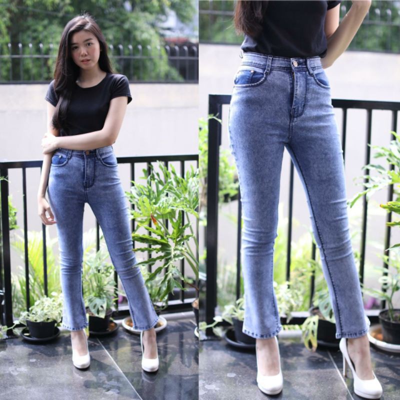 #7112 LMF JEANS CUTBRAY SNOW TERLARIS