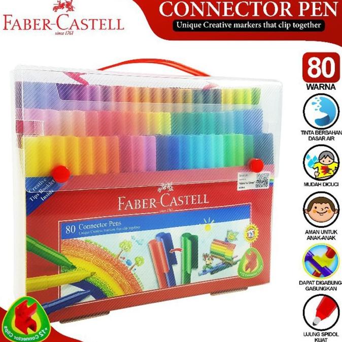 

gunturputra39 Faber Castell Connector Pen 80 Colors Spidol Warna Gift Set TERLARIS TERPERCAYA ORIGINAL