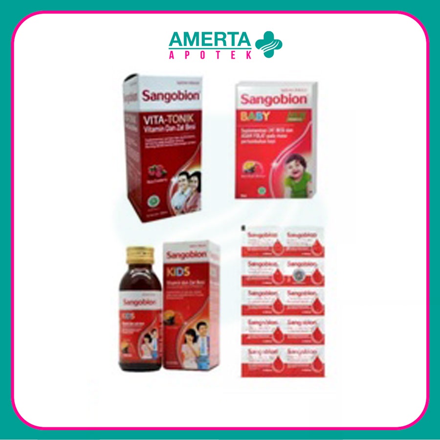 Sangobion Capsul 10s/Sangobion Vita-Tonik 250ml/Sangobion Baby Drops/Sangobion Kids 100ml